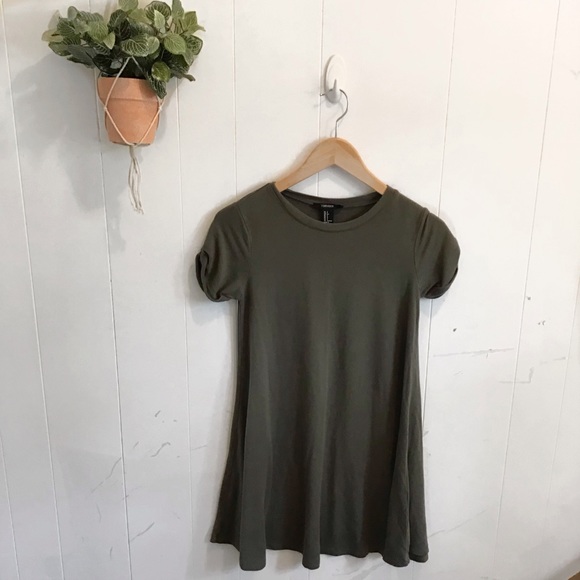 Forever 21 Dresses & Skirts - Forever 21 Olive T-Shirt Dress!